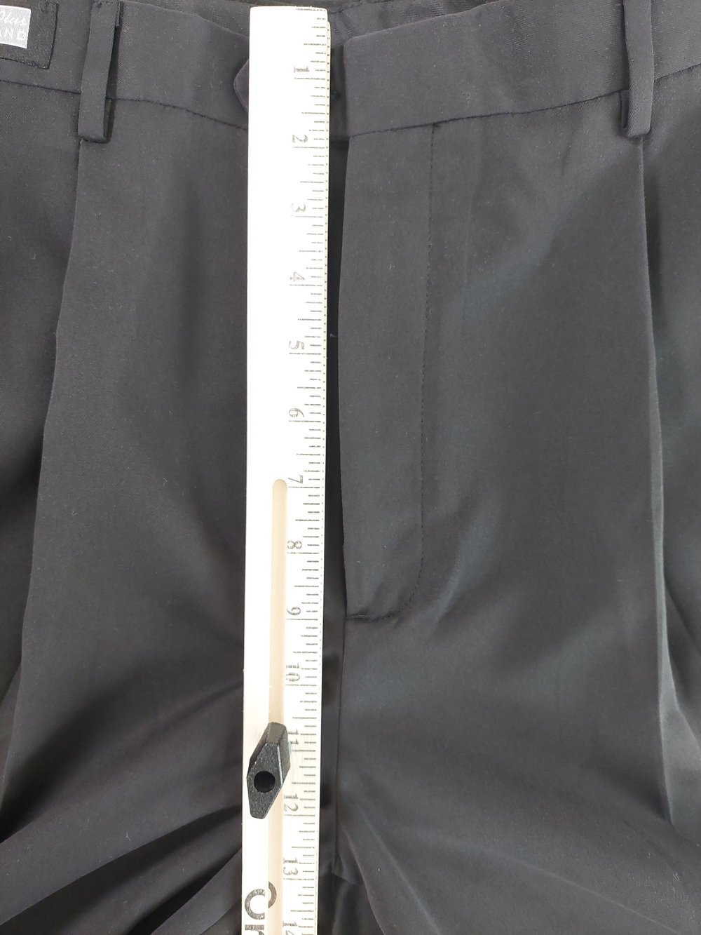 NWT Savane Comfort Plus Pleated Dress Pants Black Microfiber 36x29 Cuffed - Picture 5 of 13